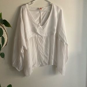 Anthropologie top partially shear